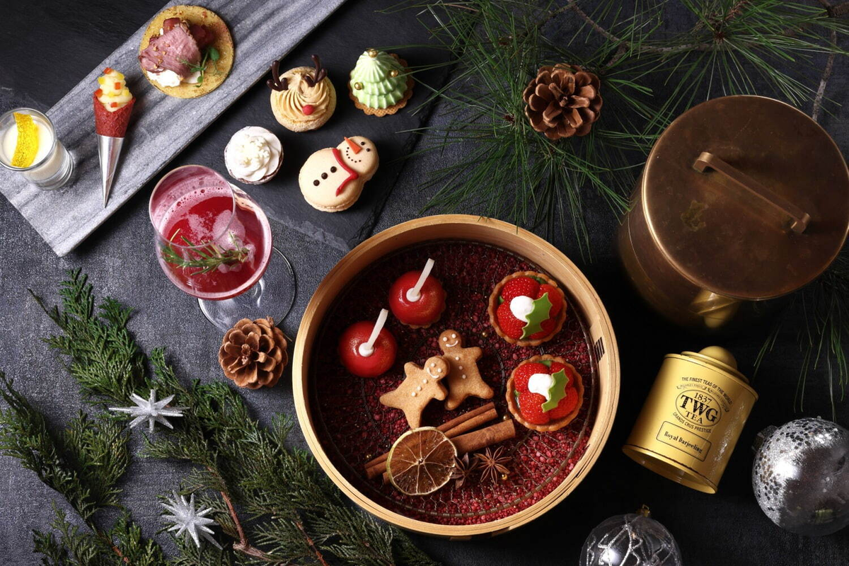 【HOTEL THE MITSUI KYOTO】アロマ&クリスマスアフタヌーンティー。「香り」に包まれながら楽しめるパウンドケーキやムースなど