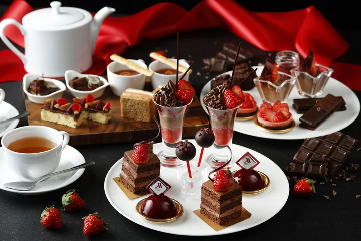 東京マリオットホテル「ストロベリー アンド ビーントゥバー チョコレート アフタヌーンティー」