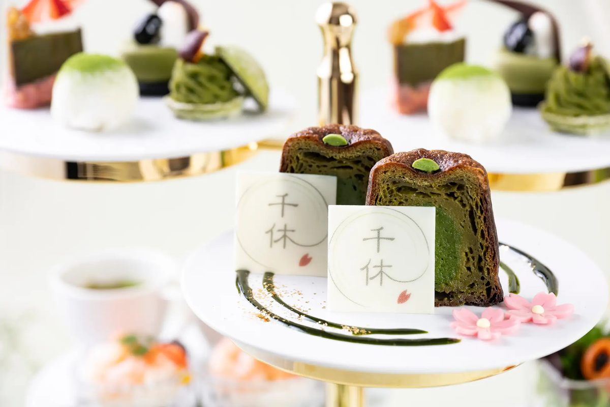 【ザ・プリンス パークタワー東京】“小麦粉不使用” お抹茶アフタヌーンティー。米粉や白玉粉などを使ったチーズケーキや大福など