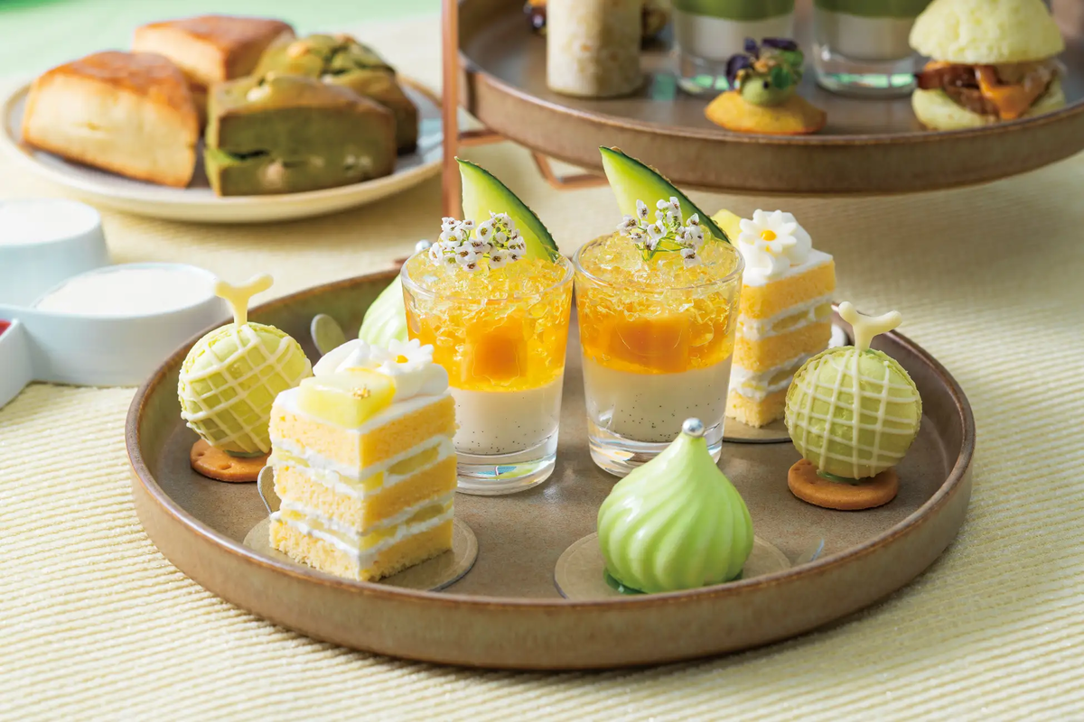 【ローズホテル横浜】メロンのアフタヌーンティー。初夏のみずみずしい旬を味わえるショートケーキやタルトなど