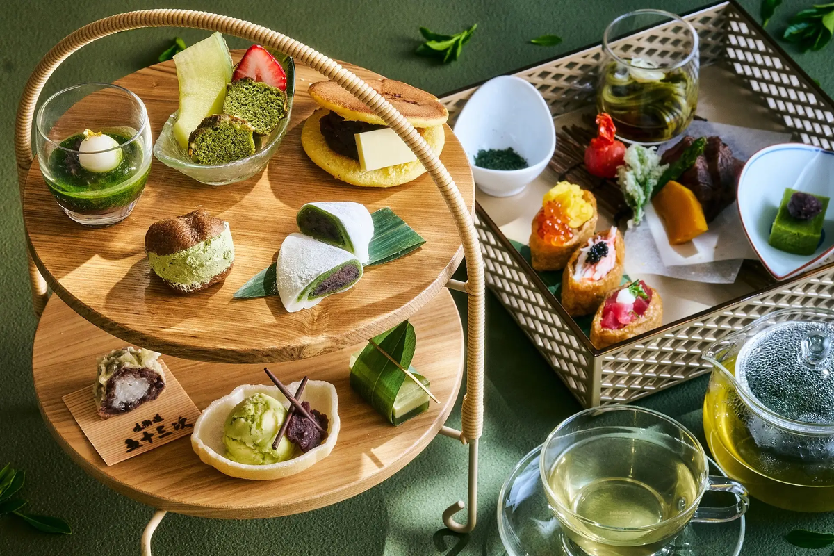 【品川プリンスホテル】和のアフタヌーンティー“新茶びより”。お茶の風味を堪能できるアイスクリームや羊羹など