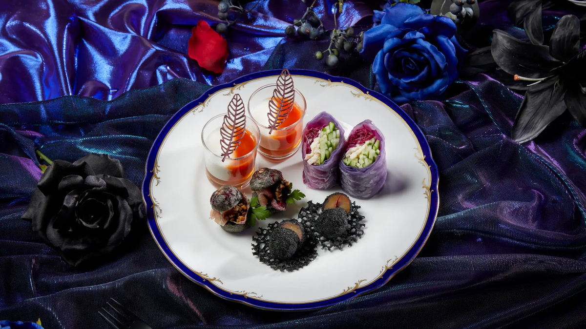 川越プリンスホテル「Dark Halloween Afternoon Tea Set～Villains Night～」
