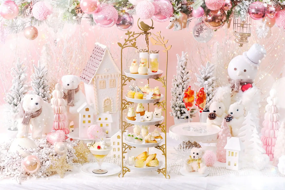 【ベストブライダル／ベスト‐アニバーサリー】全国5都市5会場にて、白くまのクリスマスアフタヌーンティー。雪の魔法に包まれたモンブランやムースなど