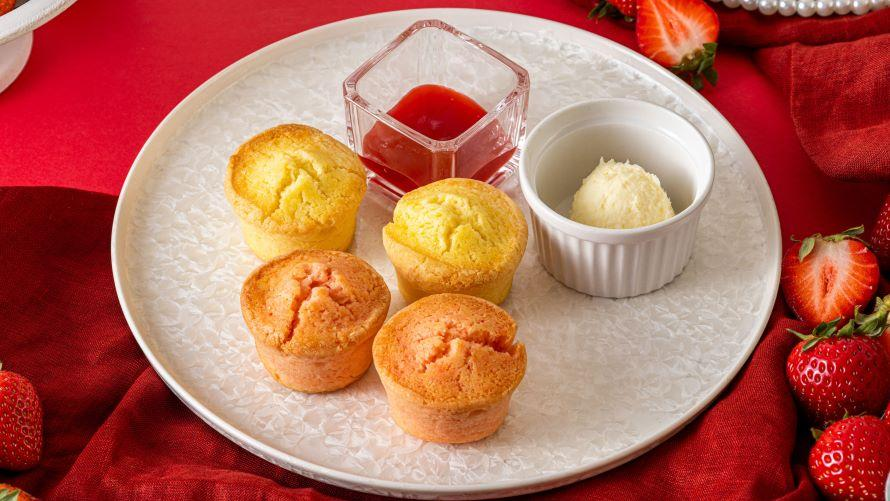 川越プリンスホテル「あまりん＆べにたま ストロベリーアフタヌーンティー」