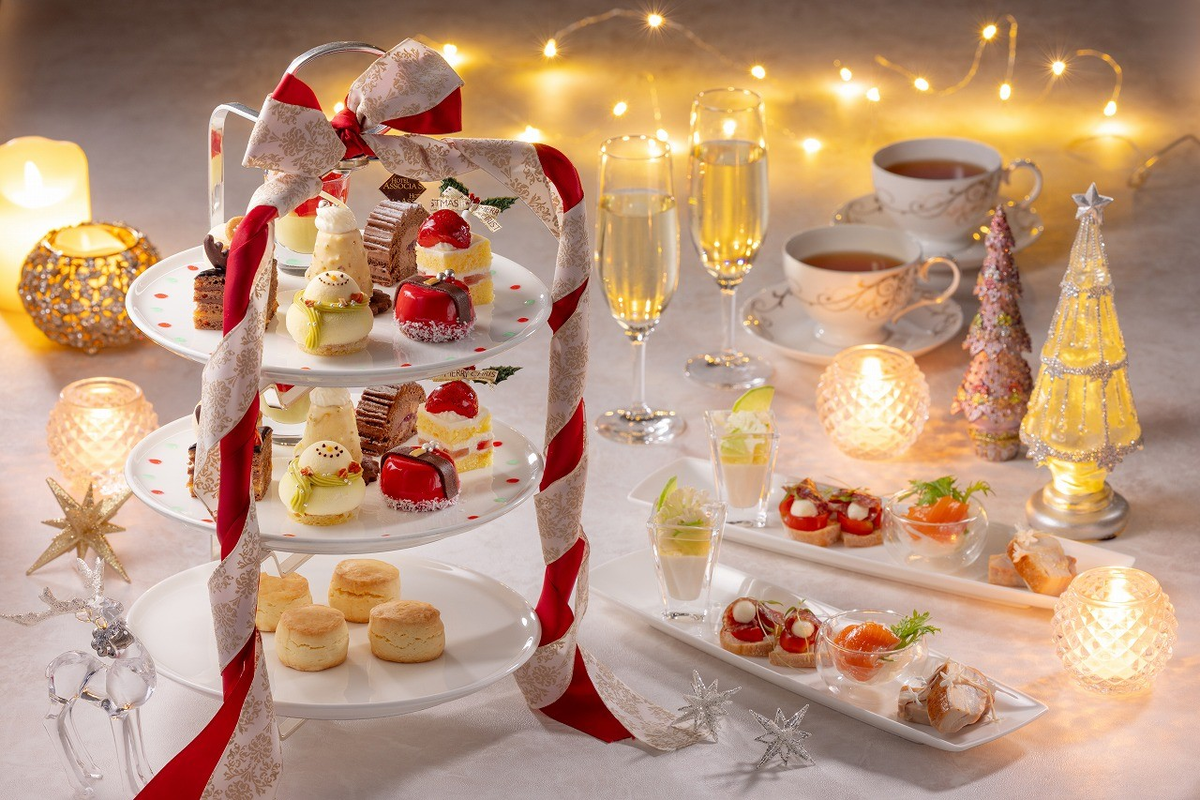 【ホテルアソシア静岡】聖夜を彩るクリスマスアフタヌーンティー。心温まる想いを詰め込んだショートケーキやマカロンなど