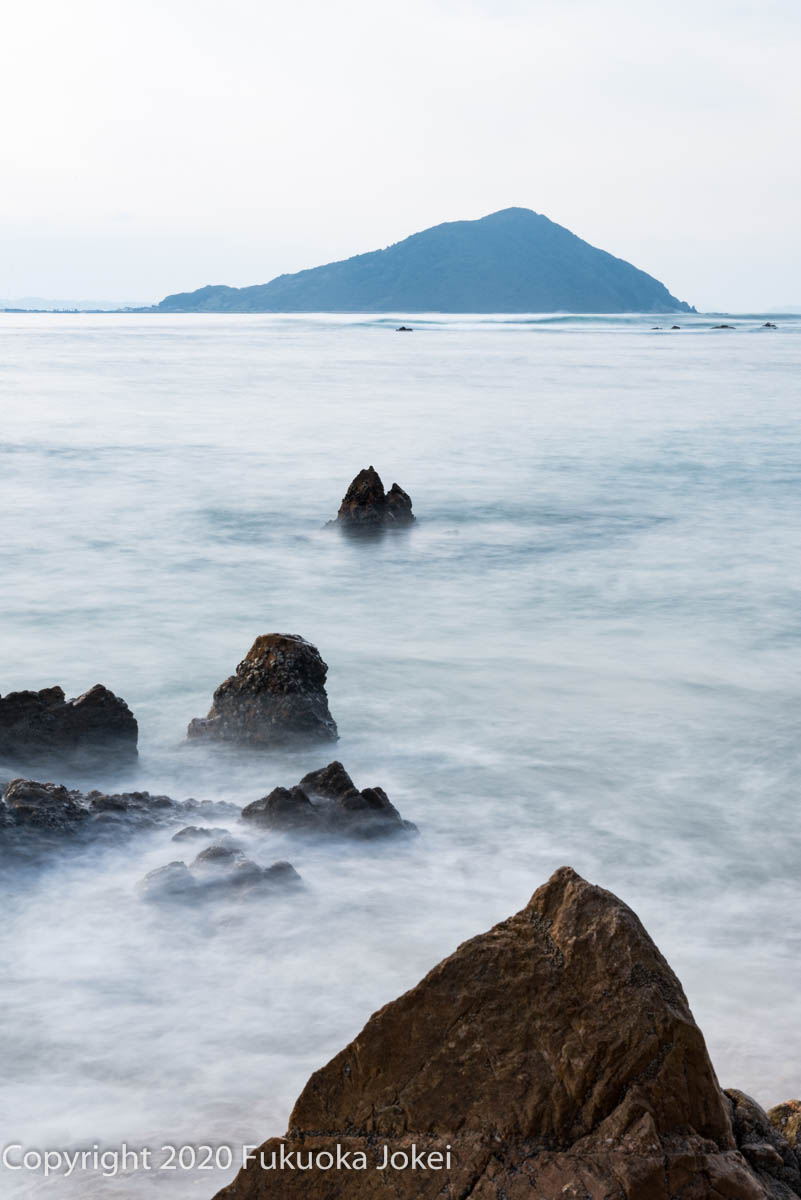 糸島 雲のある海の風景 福岡情景写真