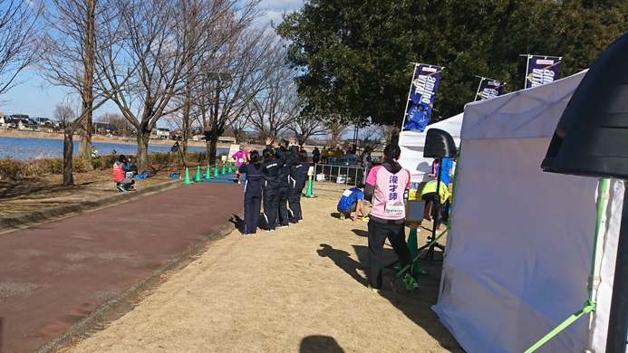 ２０１８群馬３０Kのゴール地点付近の様子