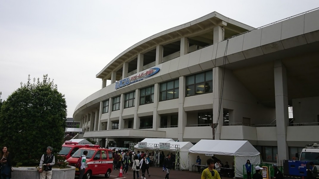 第２８回仙台国際ハーフマラソンの会場近くの様子