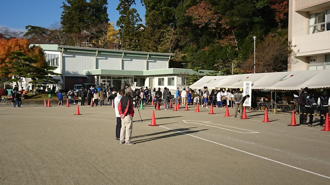 第３８回ゆりがねマラソン大会会場の様子