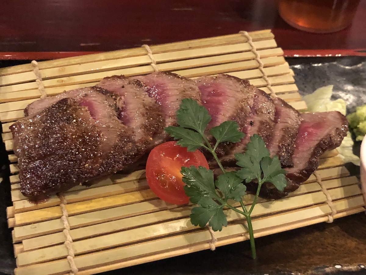 たなか畜産 赤坂店 厳選部位のa5ステーキ定食 年11月10日 俺のめし