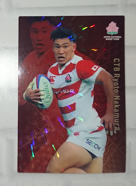 ラグビー日本代表チップス　コンプリート ラグビー日本代表チップスカード。2枚×24袋を開封！！(前半戦