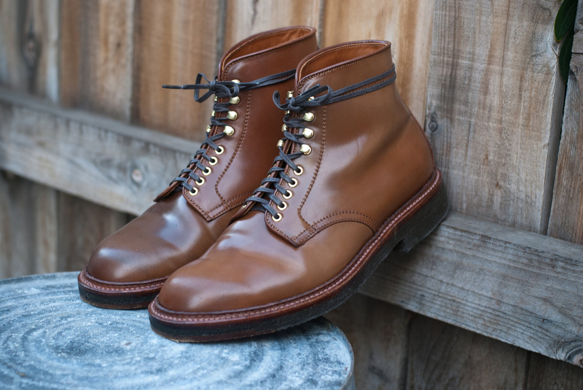 Alden チャッカブーツ ウイスキーコードバン 本体、靴箱、布袋、クリーム付き Alden チャッカブーツ ウイスキーコードバン 本体、靴箱、布袋