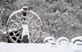 [風景]雪の水車