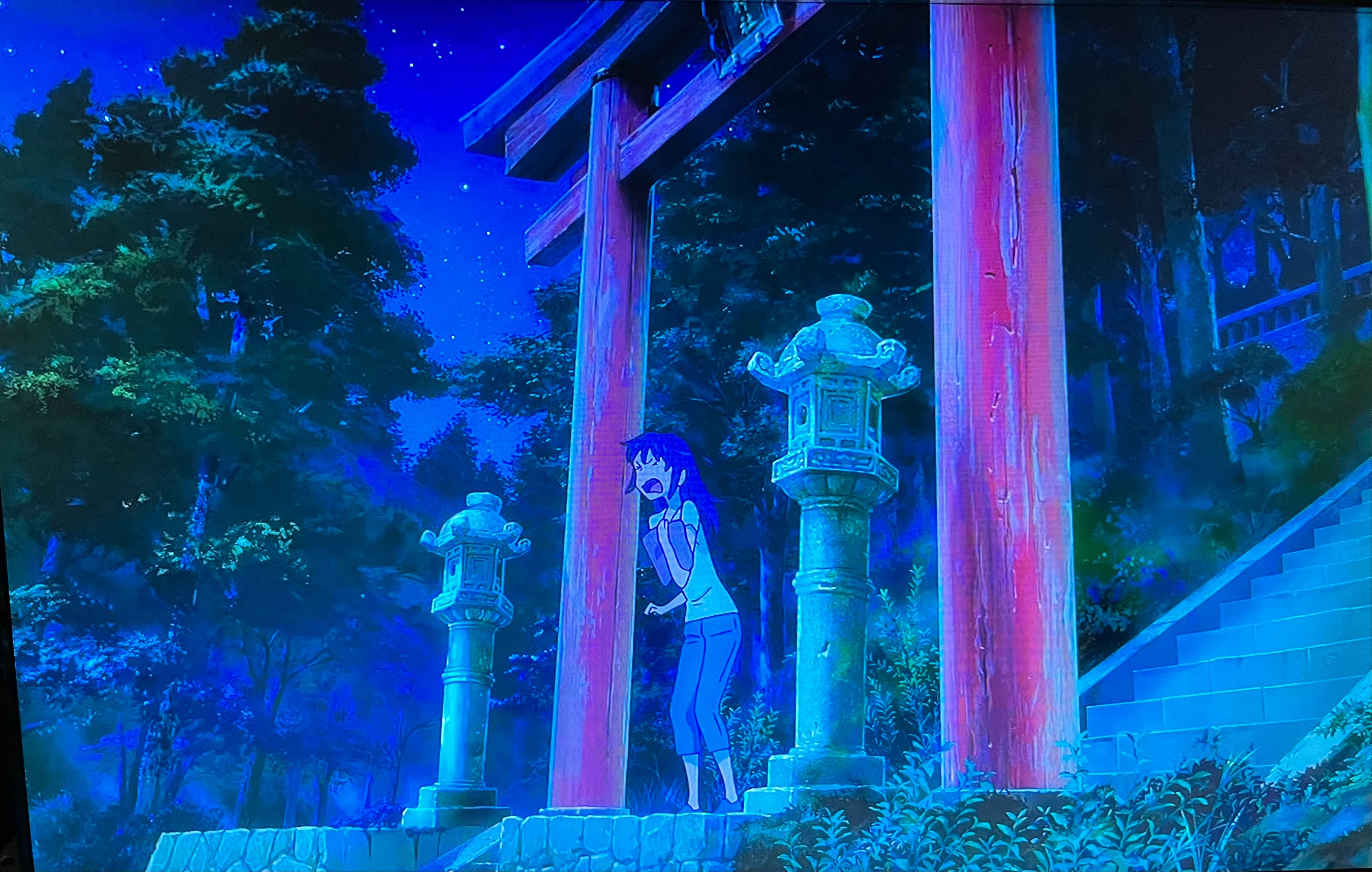 アニメ聖地巡礼絵画⑤ 君の名は　水彩画＋塗り絵用2枚　額縁25㎝×34㎝　背景画 アニメ聖地巡礼絵画⑤ 君の名は 水彩画＋塗り絵用2枚 額縁