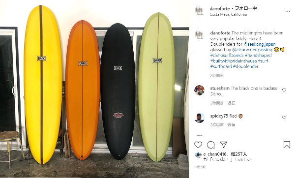 ロングボード ダノー　ダブルエンダー　ロングボード4点セット ドナルドタカヤマ 9'2 ダブルエンダー2.0 サーフィン・ボディボード