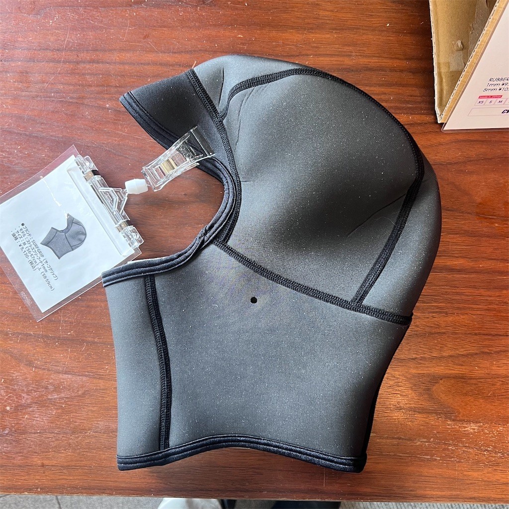 新品 SURFGRIP ストレスフリー フード 1mm M サーフィン 防寒 SURF GRIP：1mm フルフェイス型 ストレスフリーフード 日本製
