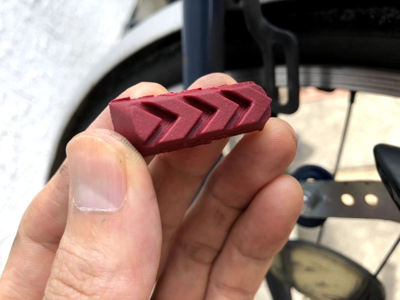 ブレーキシュー 交換 自転車 向き v字