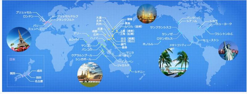 ANA 国際線 路線一覧