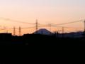 [風景]最寄り駅から見えた富士山