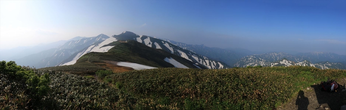 北股岳(門内岳の6月の展望)