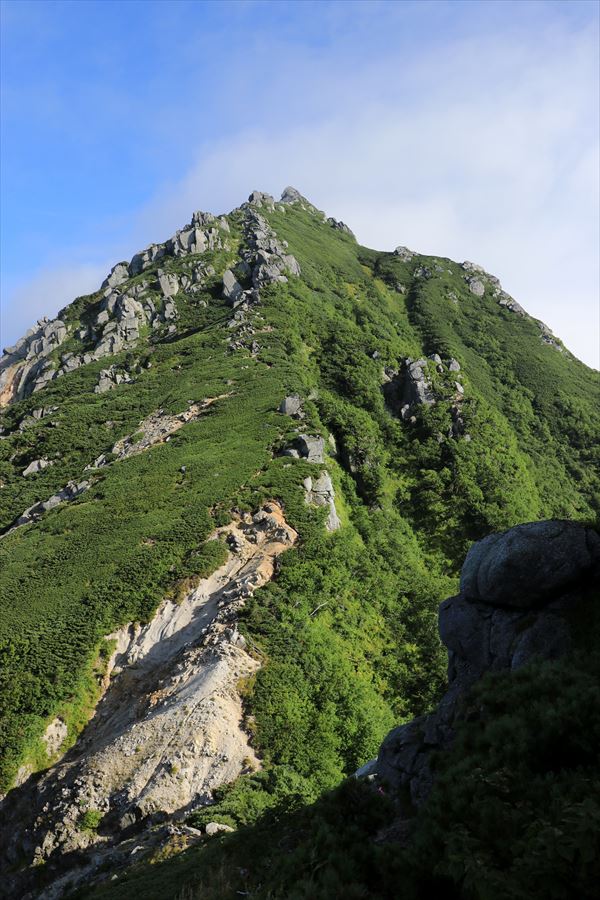 仙涯嶺と南駒ヶ岳の鞍部（中央アルプス）
