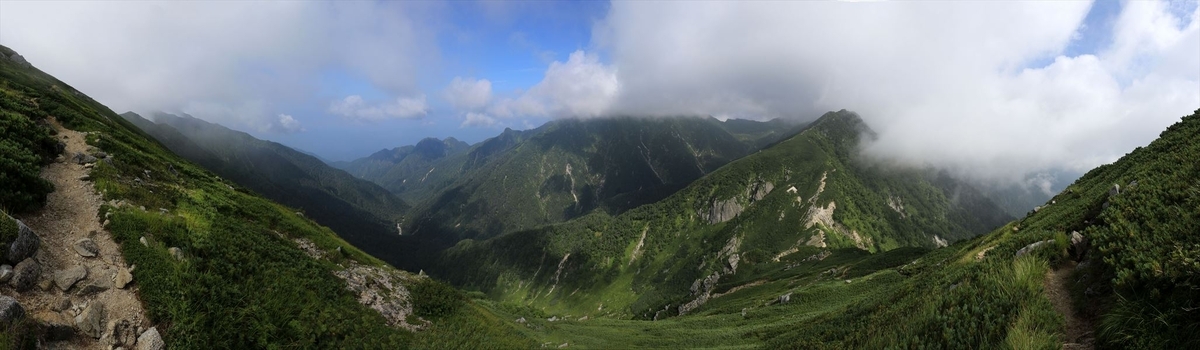濁沢大峰（檜尾岳の展望）