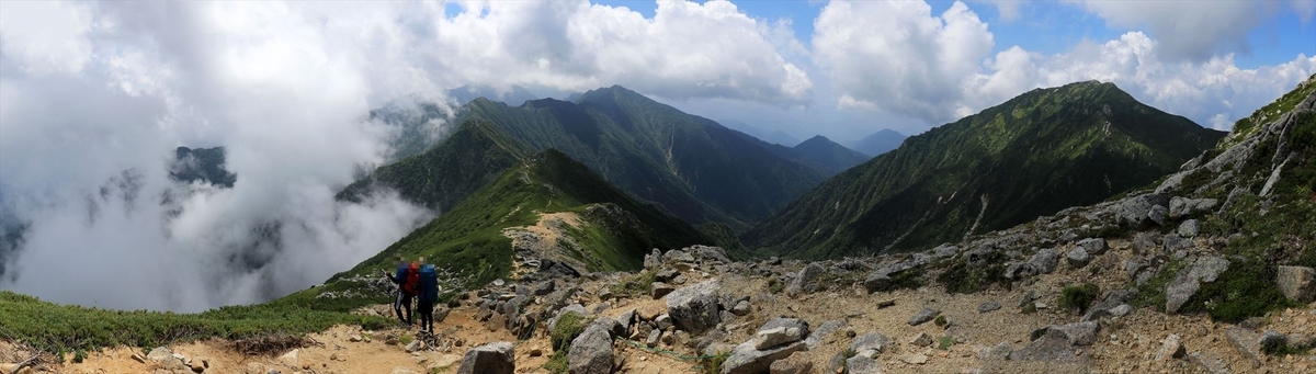 島田娘の展望（中央アルプス）