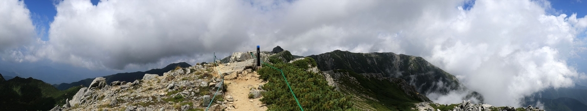 島田娘の山頂の展望