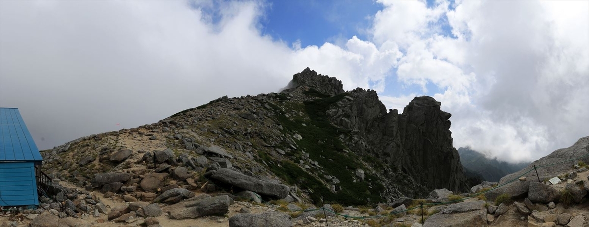 宝剣岳（宝剣山荘の展望）