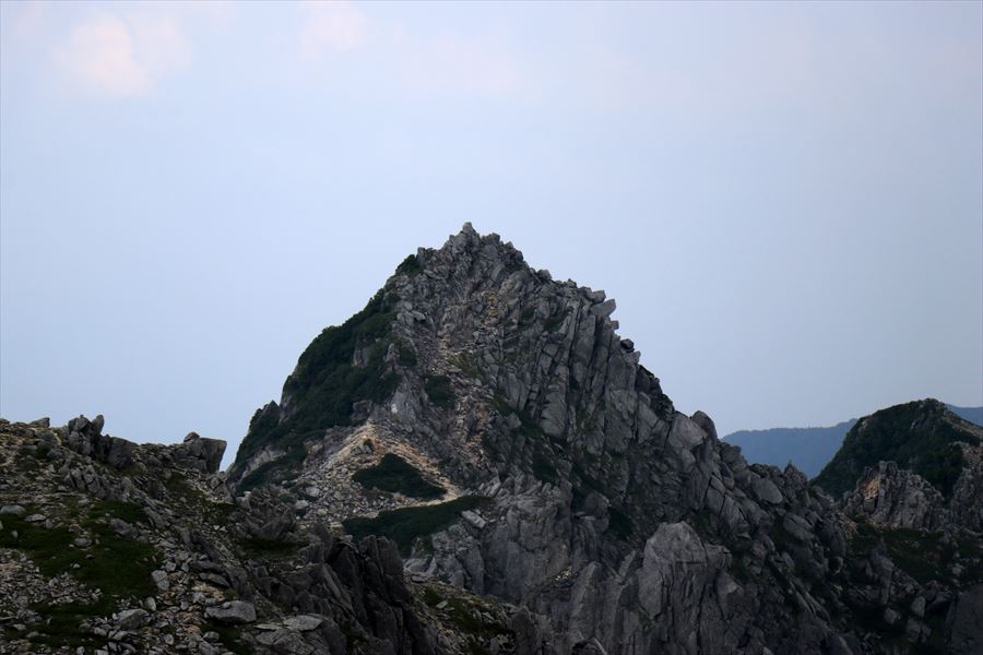 宝剣岳（木曽駒ヶ岳の展望の望遠）