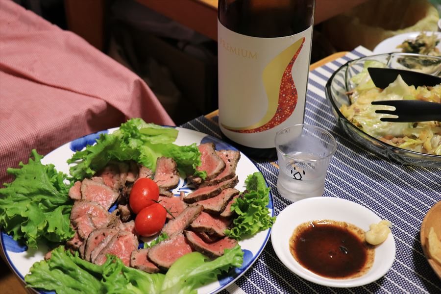 日本酒 ローストビーフ(辻善兵衛 プレミアムS)