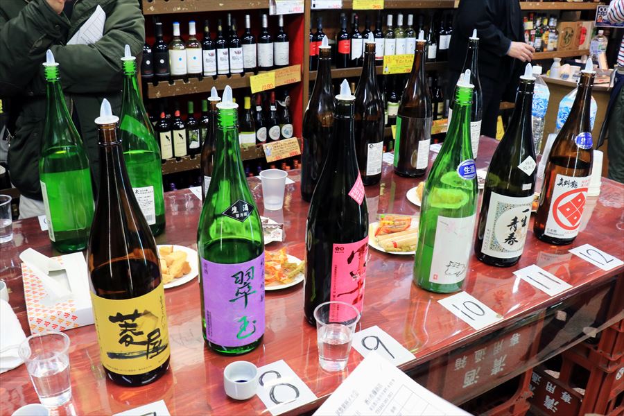 日本酒 酒屋 試飲会（翠玉 菱屋 栄光富士）