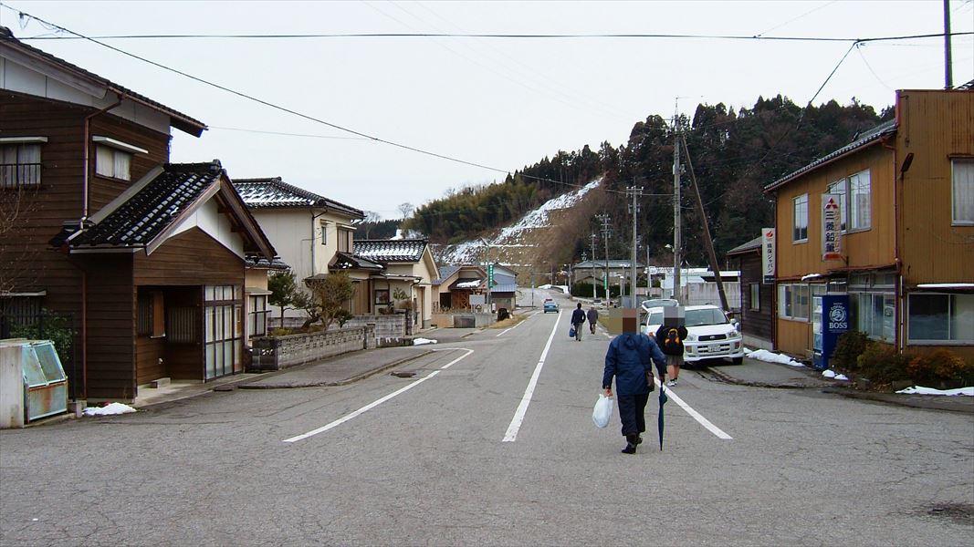 のと鉄道 能登線 鵜川駅 駅前 風景 震災前