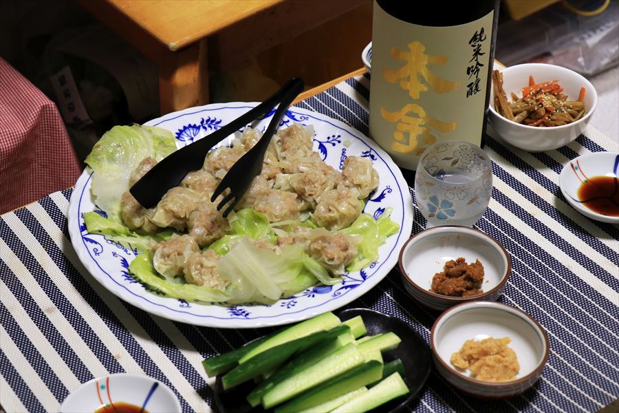 本金 純米吟醸 諏訪 無濾過生原酒 酒ぬのや本金酒造 料理 焼売 長野県 日本酒