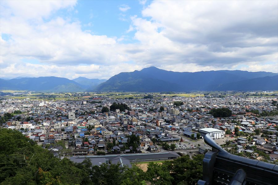 越前大野城 展望 大野市 俯瞰 街並み 景観 福井県