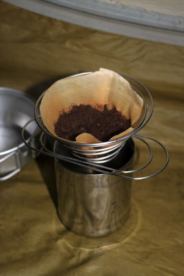 コーヒー モーニング ペーパードリップ 登山 朝食 那須岳