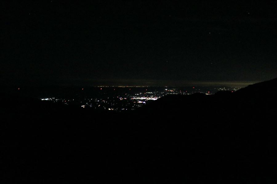 牛ヶ首 夜景 白河 茶臼岳 登山 未明