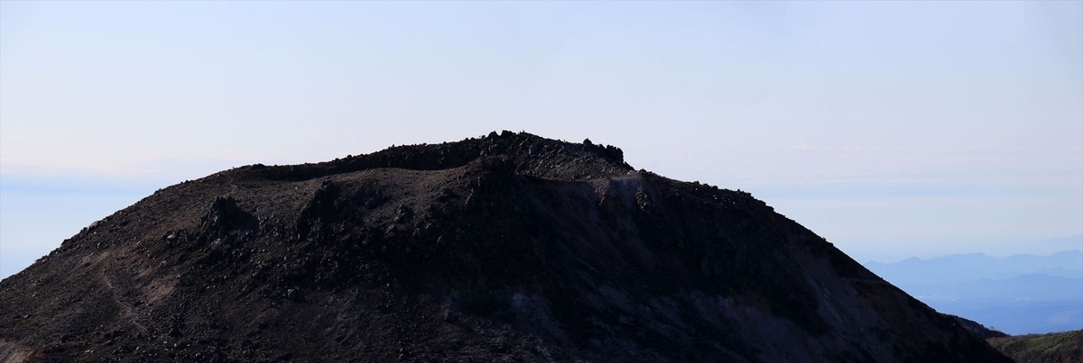 茶臼岳 那須岳 山頂 1900m峰 望遠