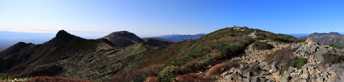1900m峰 朝日岳 茶臼岳 那須岳 登山道