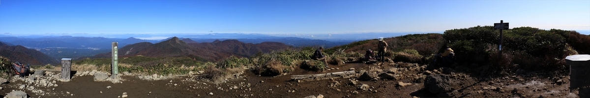 三本槍岳 山頂 展望 雰囲気 那須岳