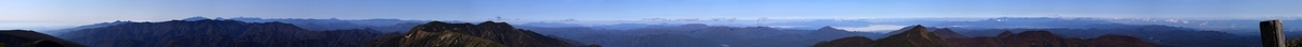 三本槍岳 山頂 展望 見える山 那須連山