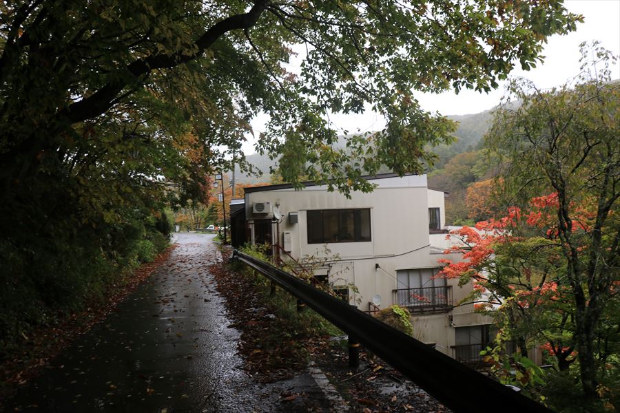 二岐温泉 柏屋旅館 雨の日 天栄村