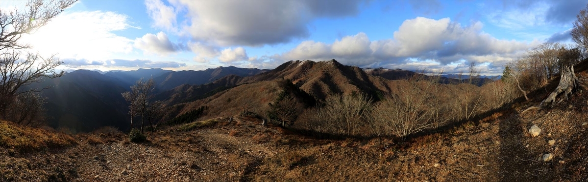 千石山 赤グラ山 展望 台高山脈 三重県
