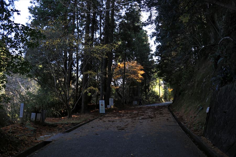 久留里城 登り坂 登城口 舗装路 君津市