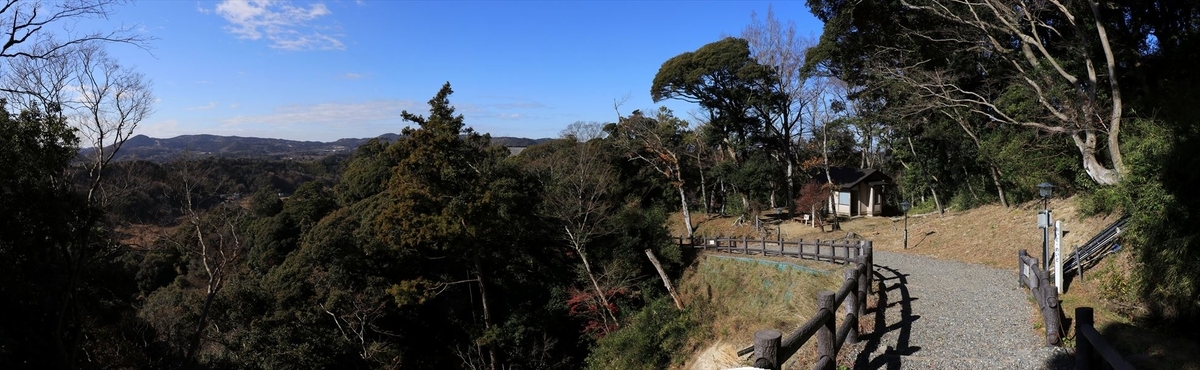 久留里城 本丸 展望 尾根 君津市