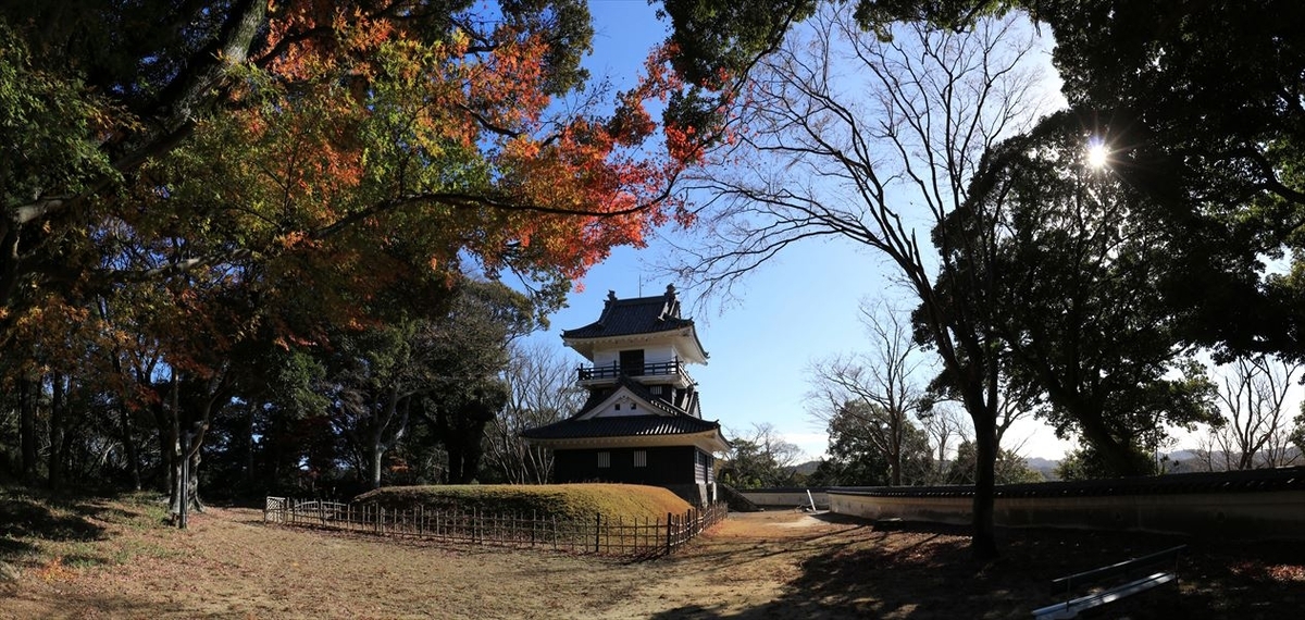 久留里城 本丸 天守閣 紅葉 君津市