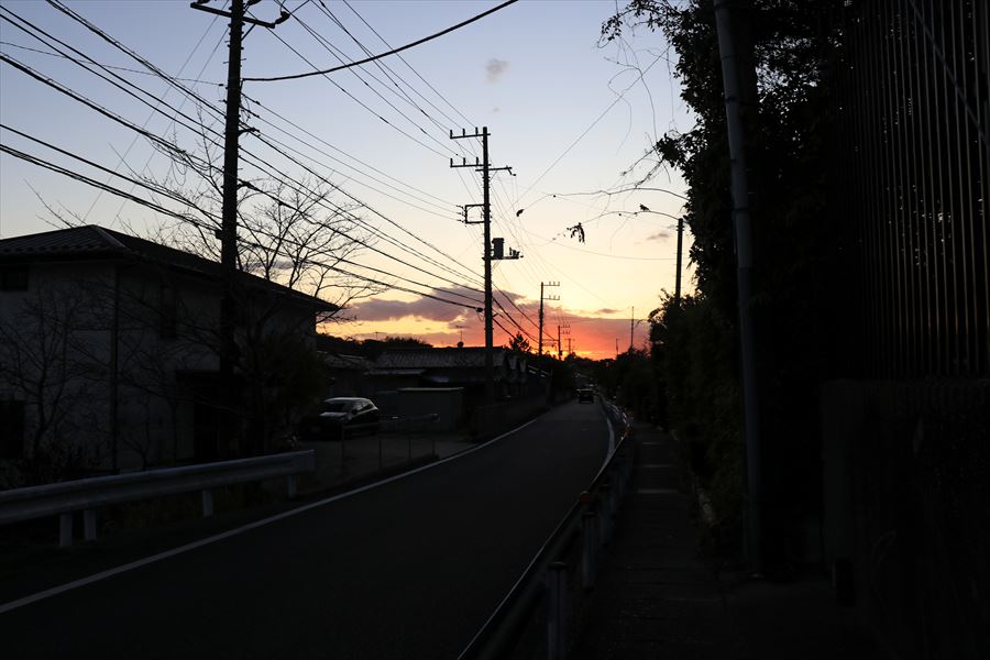 佐貫町 夕日 景色 富津市 千葉県