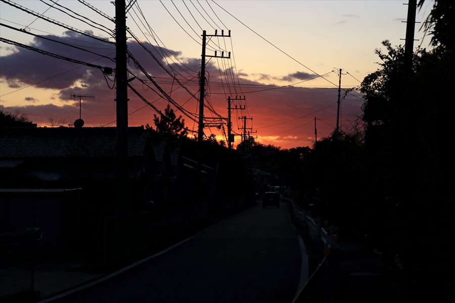 佐貫町 夕焼け 景色 富津市 千葉県