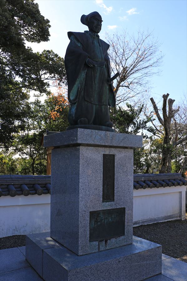 新井白石 銅像 久留里城 二の丸 江戸時代 君津市