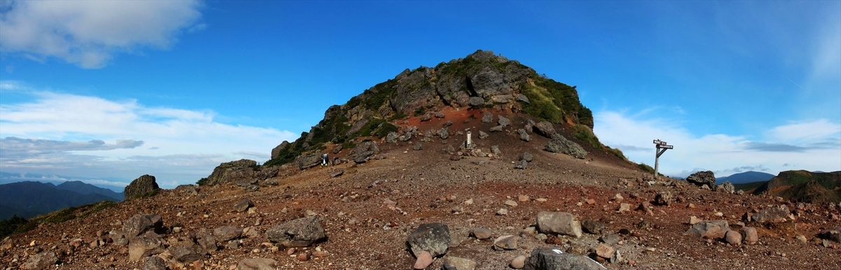 安達太良山 山頂 乳首 展望 景色 登山